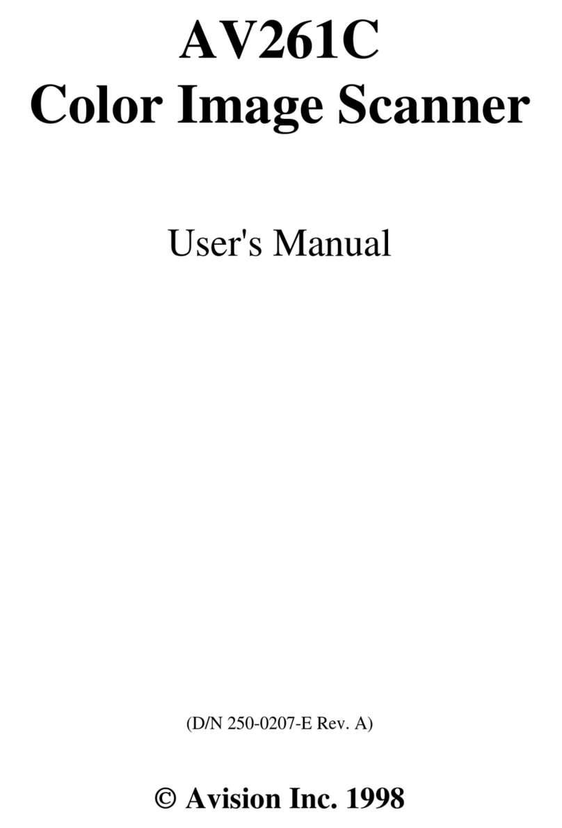 Avision AV261C user manual