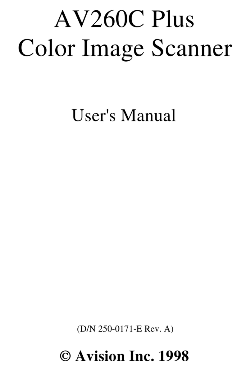 Avision AV260C Plus User manual