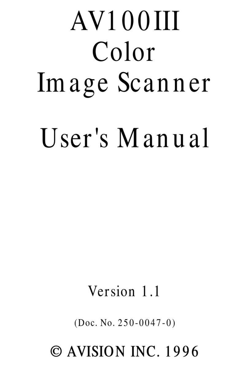 Avision AV100III user manual