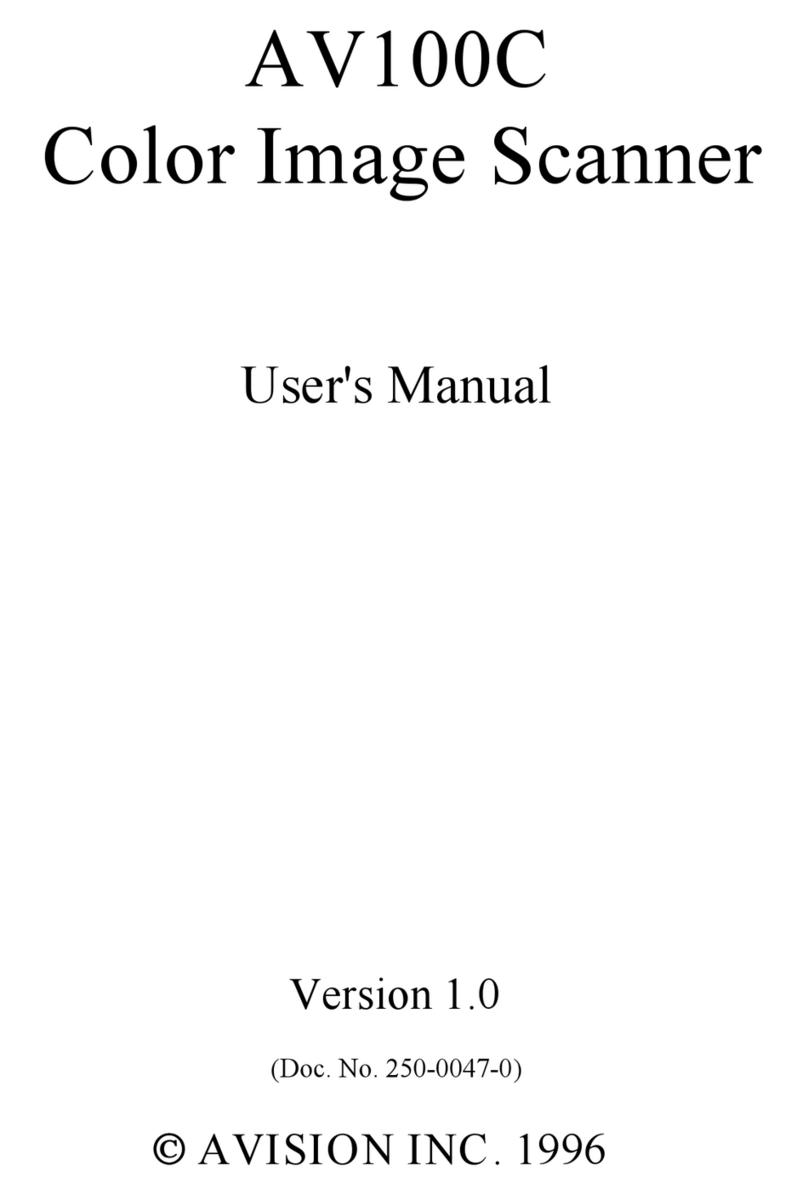 Avision AV100C user manual