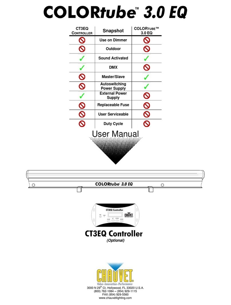 Chauvet COLORtube 3.0 EQ user manual
