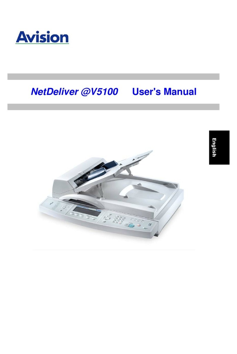 Avision NETDELIVER @V5100 user manual