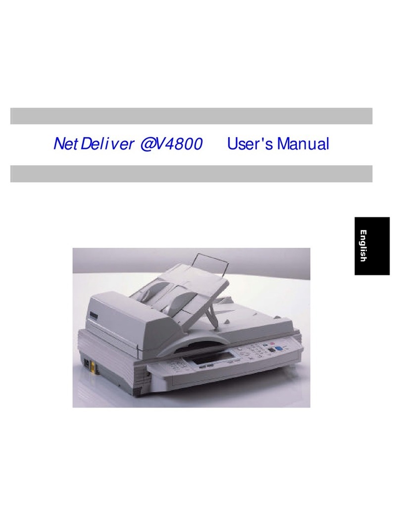Avision NETDELIVER @V4800 user manual