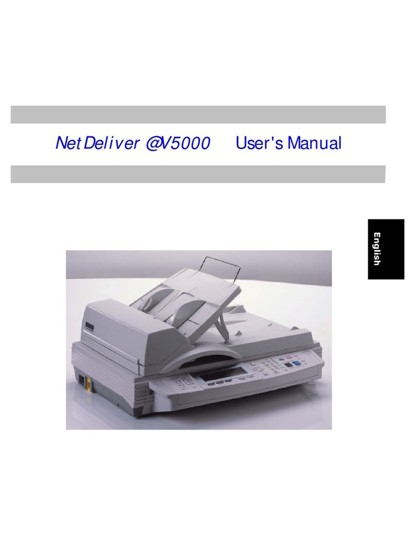 Avision NETDELIVER @V5000 user manual