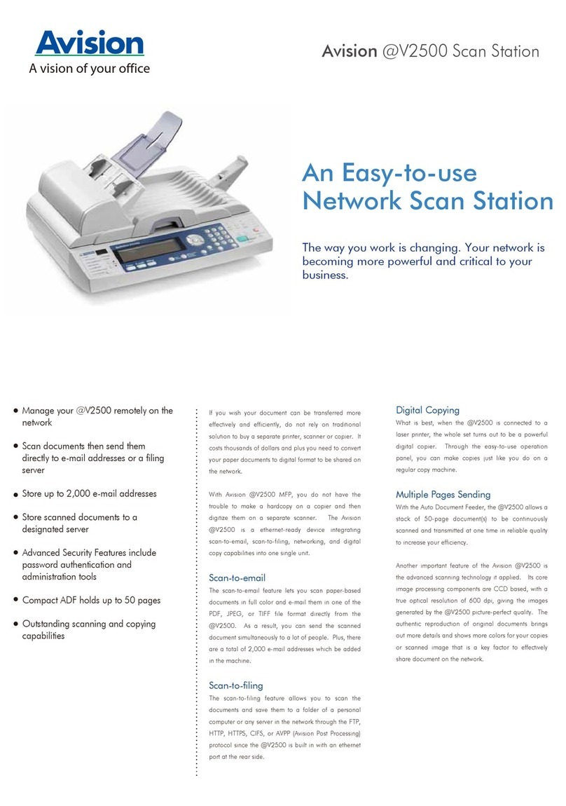 Avision NETDELIVER @V2500 Specifications
