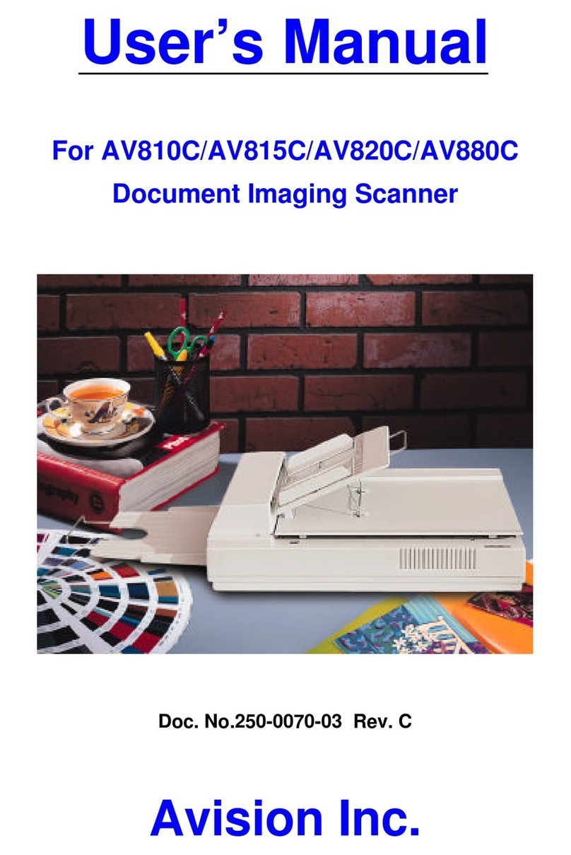 Avision AV810C User manual Avision AV810C User manual