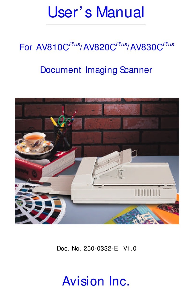 Avision AV810CPlus User manual