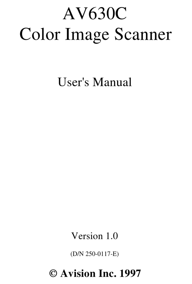Avision AV630C User manual