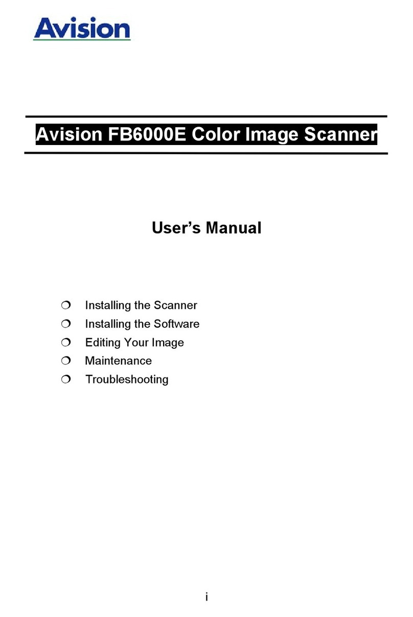 Avision FB6000E User manual