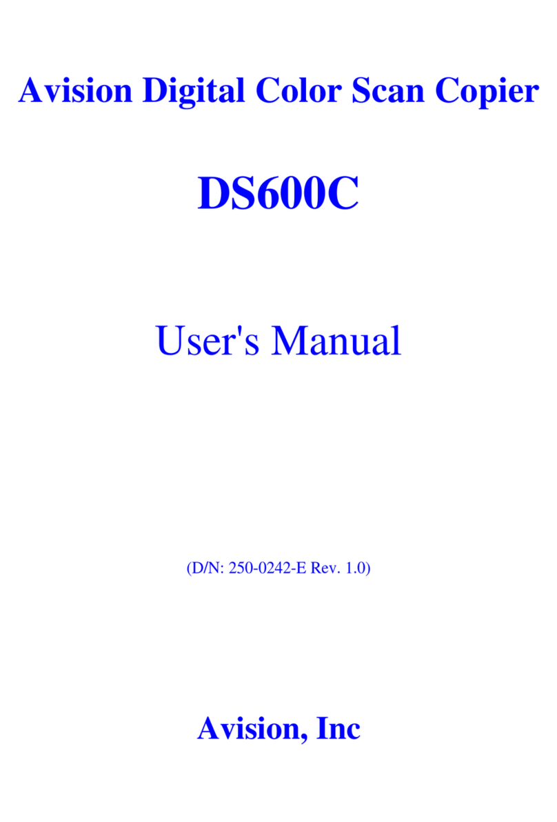 Avision DS600C user manual