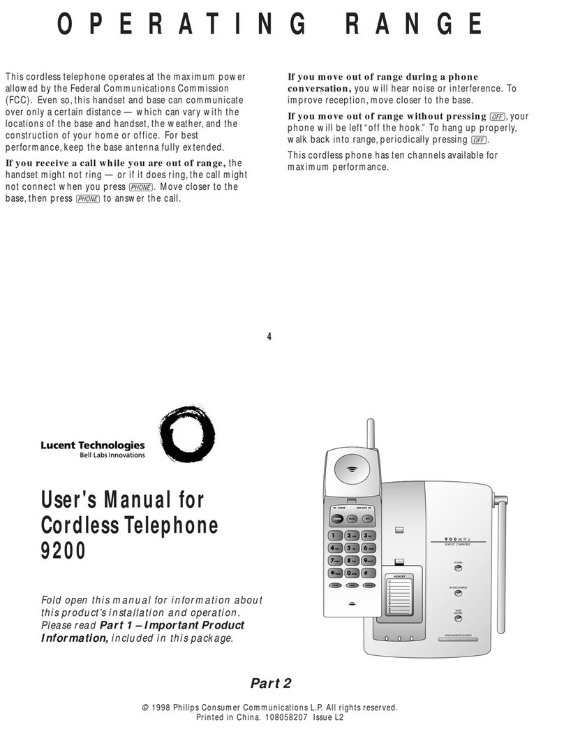Lucent Technologies 9200 User manual