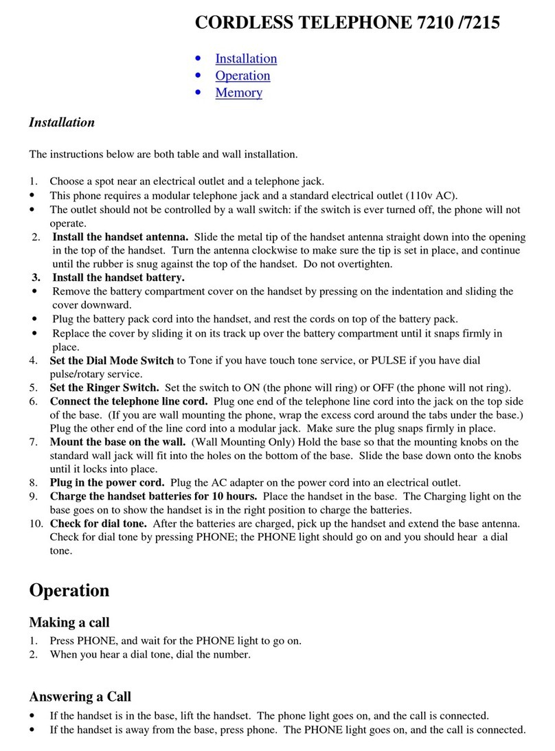 AT&T 7210 User manual