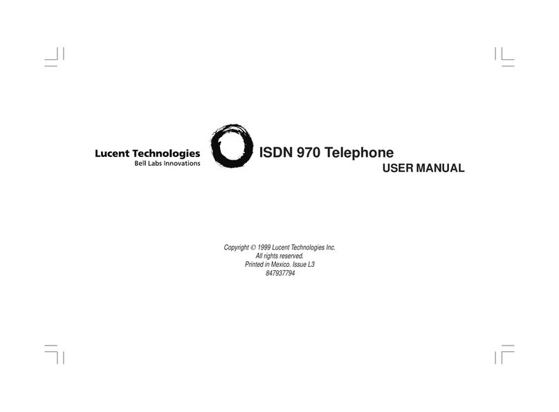 Lucent Technologies ISDN 970 User manual