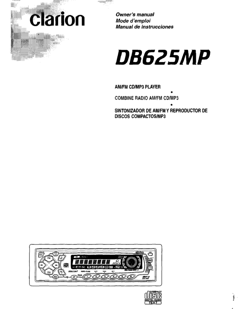 Clarion DB625MP User manual