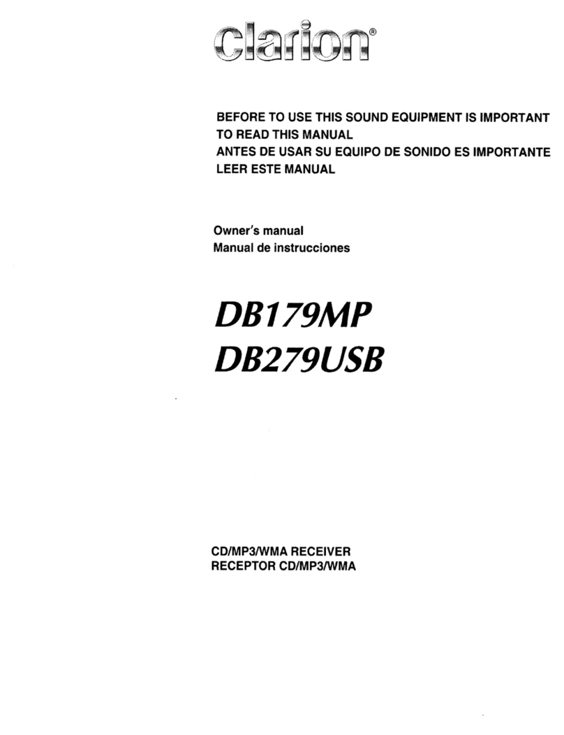 Clarion DB179MP User manual
