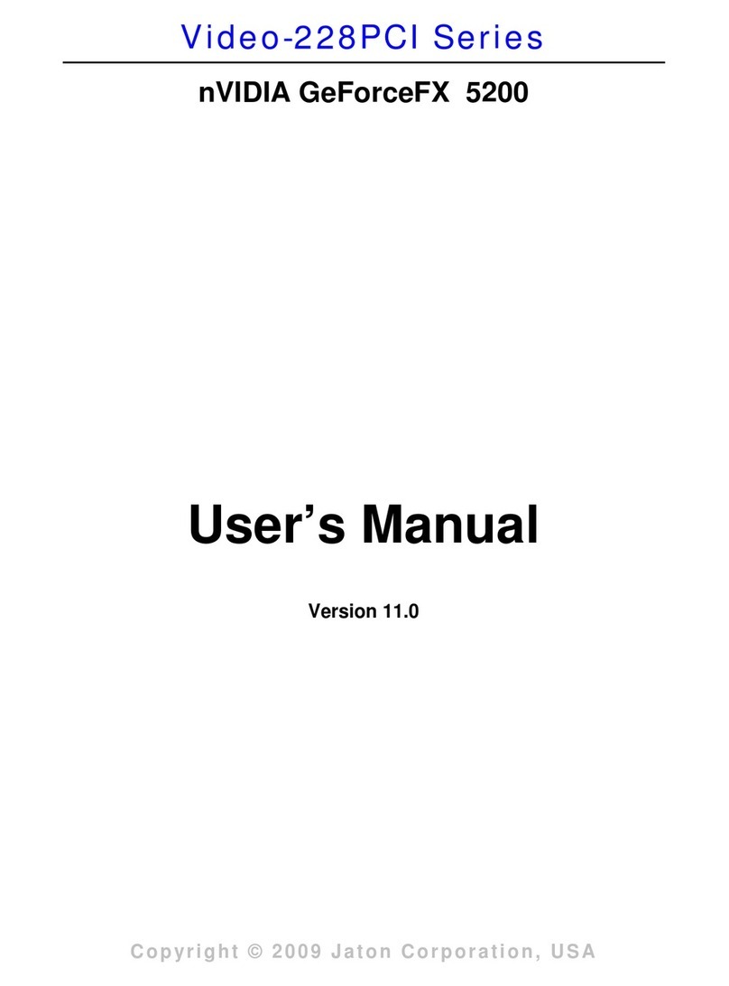 Nvidia Video-228PCI Series User manual