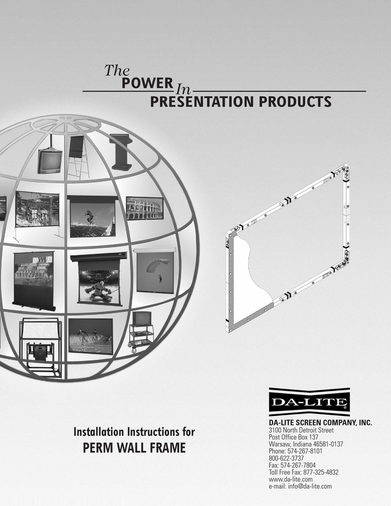 Da-Lite PERM WALL FRAME User manual