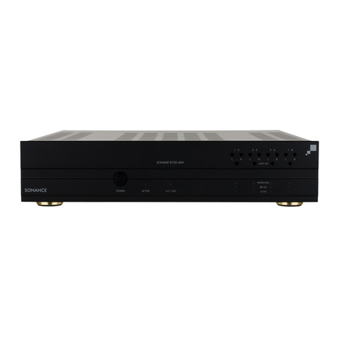 Sonance Sonamp 875D SE instruction manual