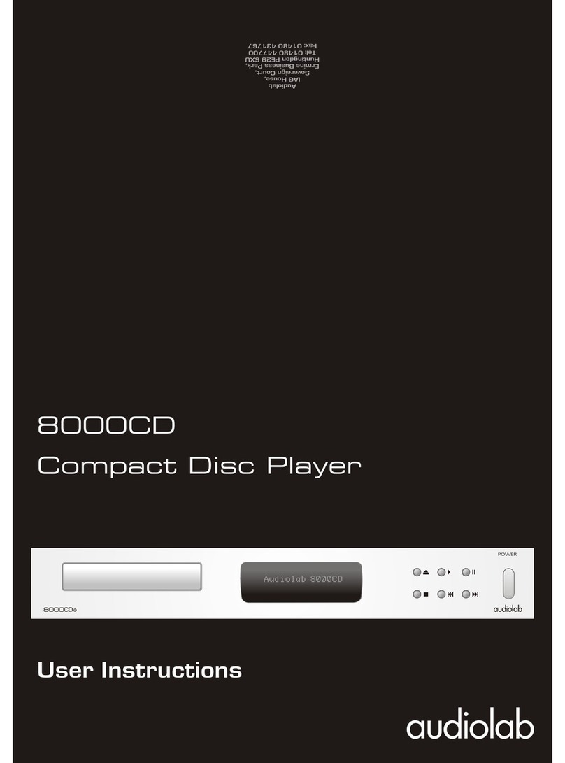 Audiolab 8000CD User manual