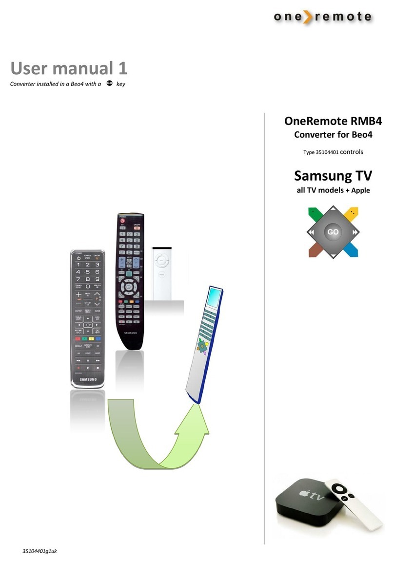 One Remote OneRemote RMB4 user manual