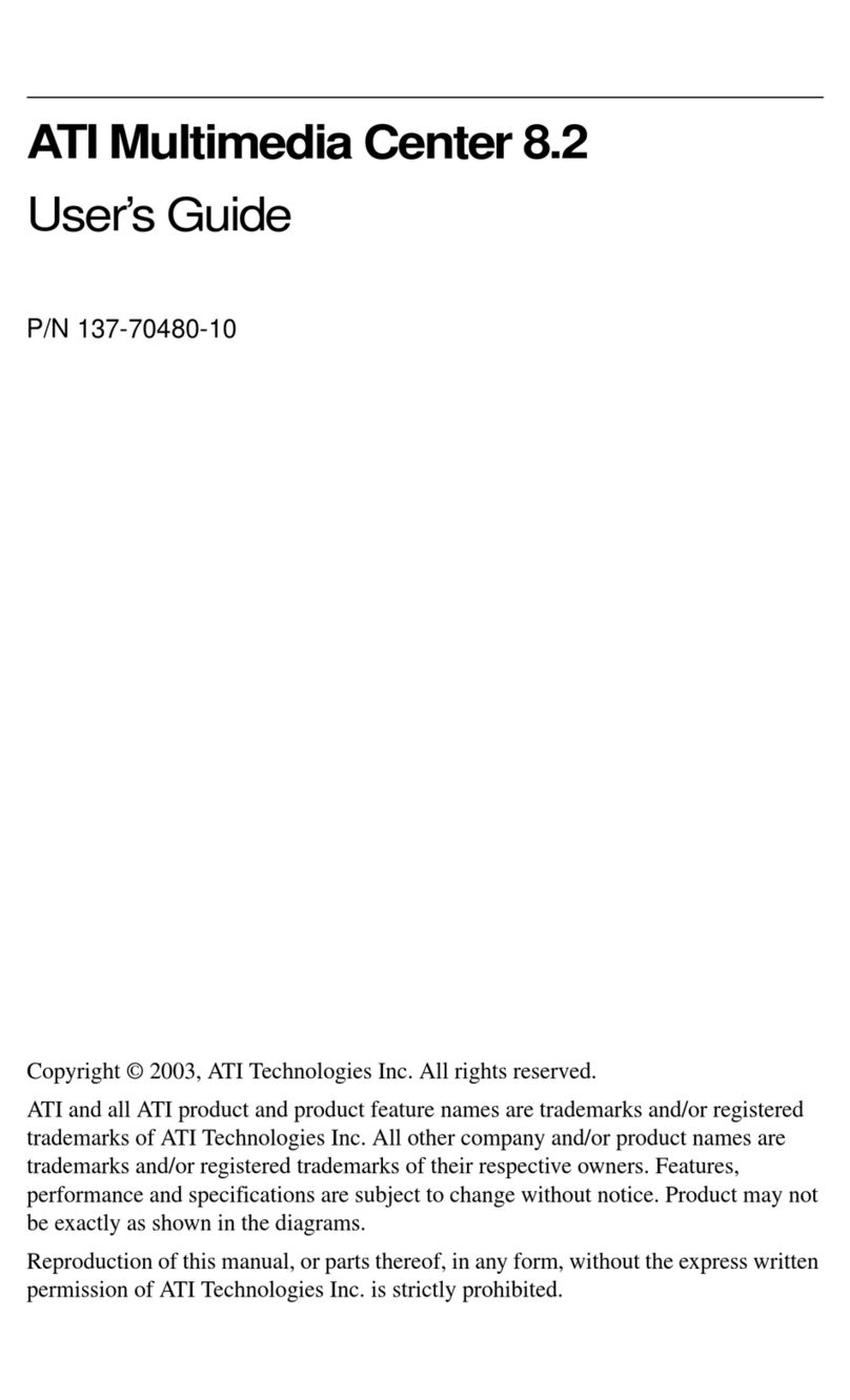 ATI Technologies MULTIMEDIA CENTER 8.2 user guide