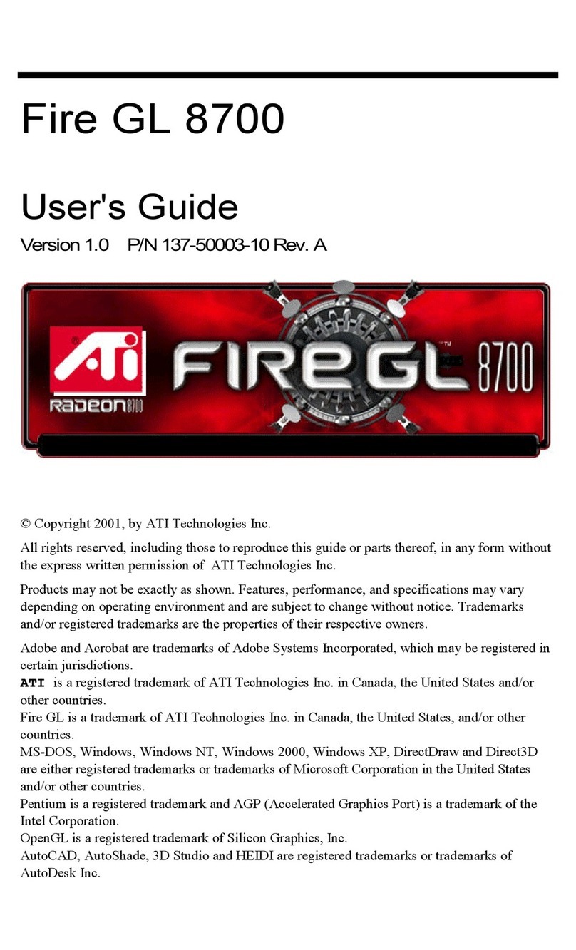 ATI Technologies FIRE GL 8700 User manual