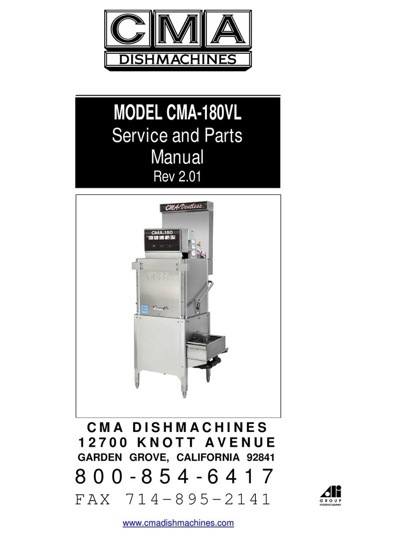 CMA Dishmachines CMA-180VL Building instructions
