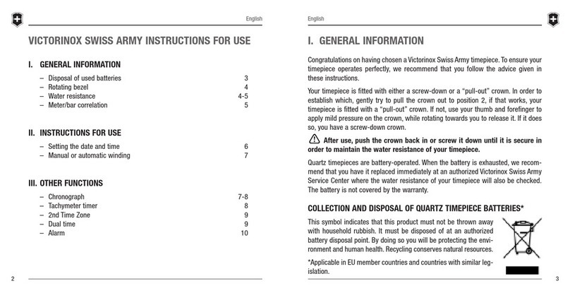 Victorinox SwissArmy Instructions for use