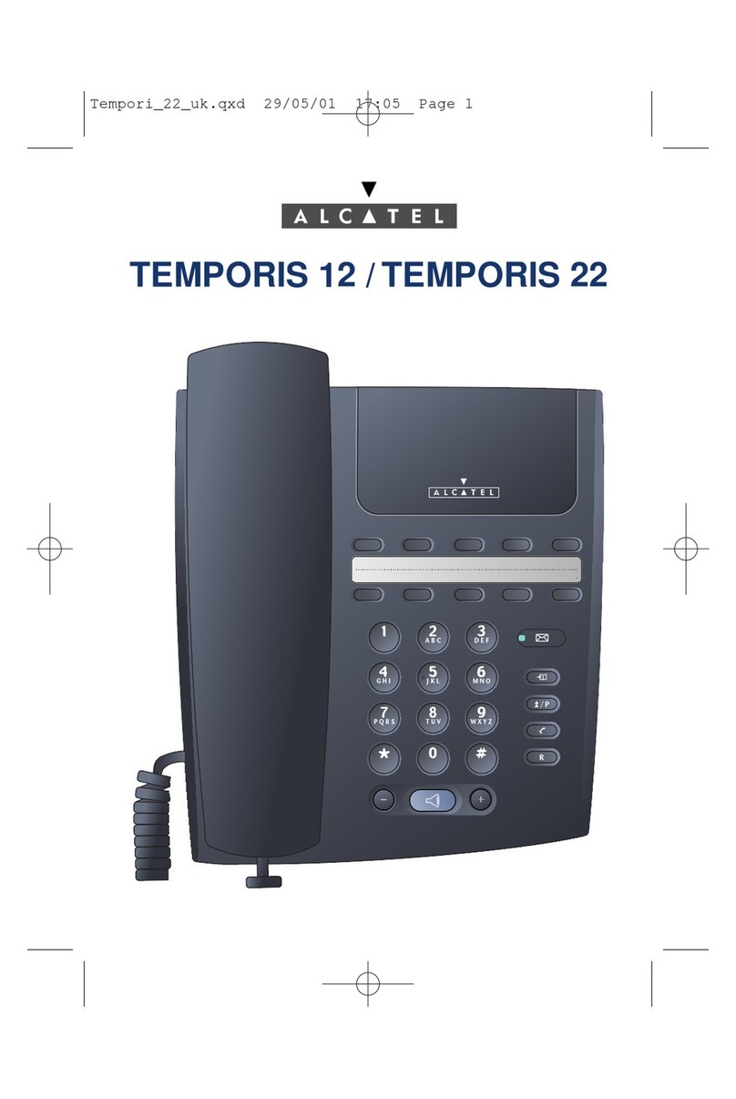 Alcatel TEMPORIS 22 user guide