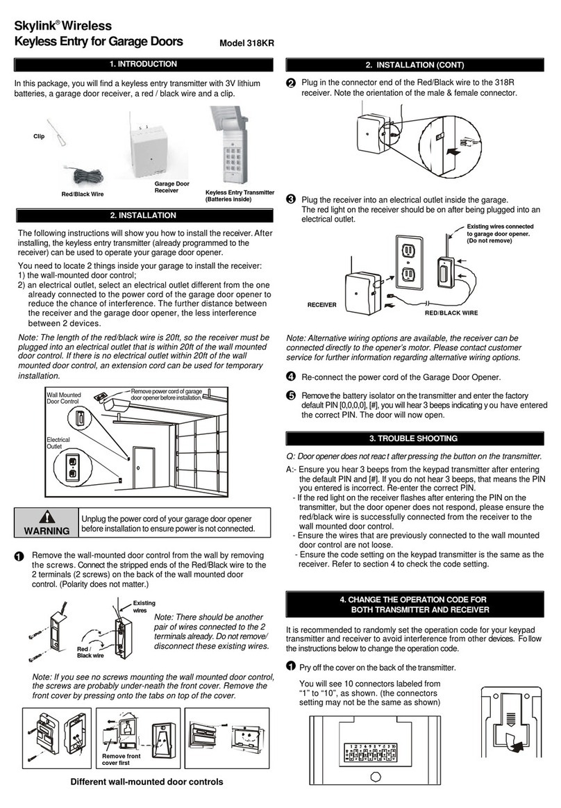 SkyLink 318KR User manual