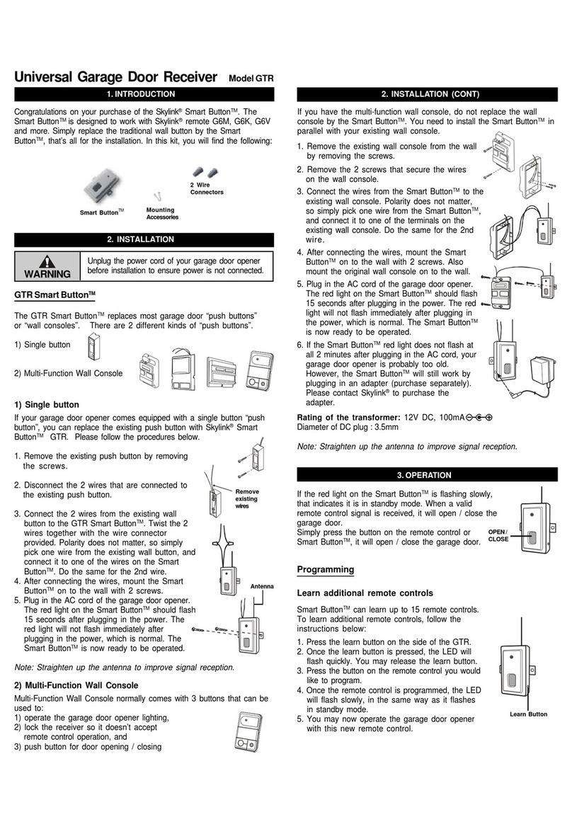 SkyLink GTR User manual