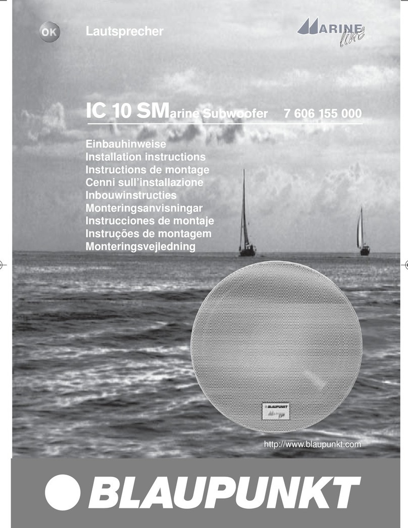 Blaupunkt IC 10 SM operating instructions