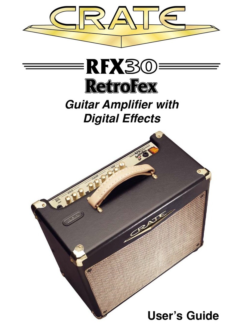 Crate Retrofex RFX30 User manual