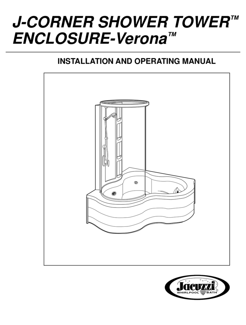 Jacuzzi Verona User manual