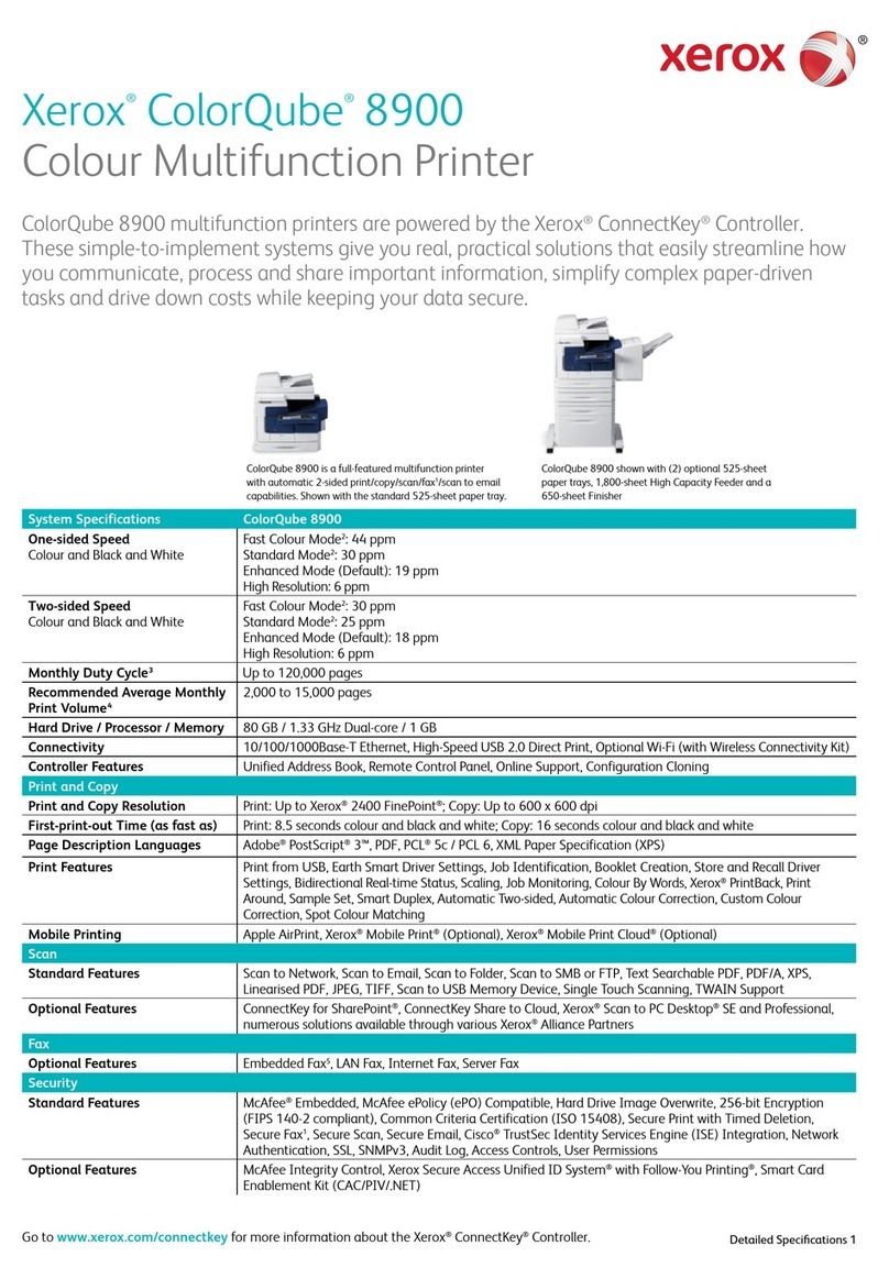 Xerox ColorQube 8900 series User manual Xerox ColorQube 8900 series User manual