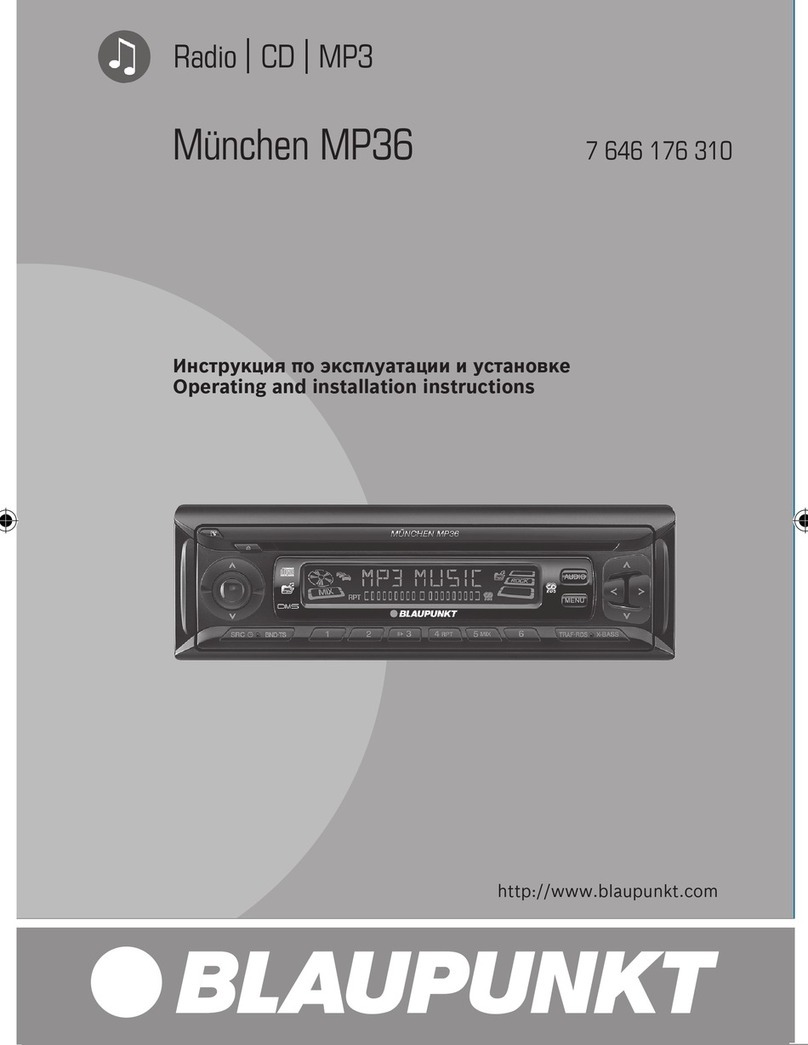 Blaupunkt MUNCHEN MP36 Specification sheet