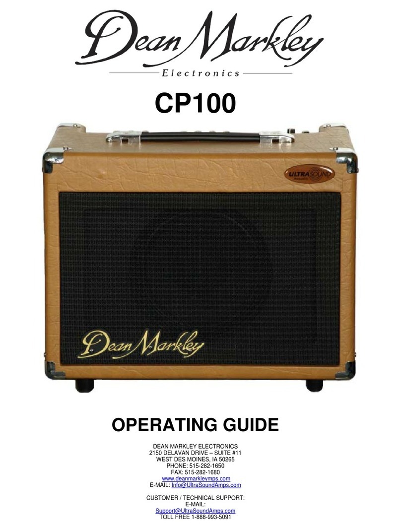 Dean CP100 operating guide
