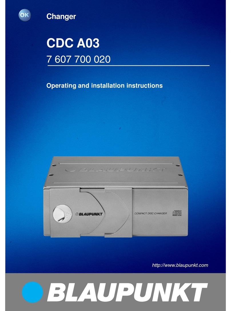 Blaupunkt CDC A03 Specification sheet