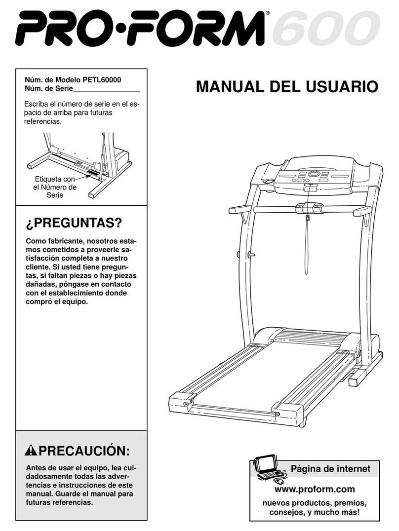 Pro-Form XP StrideClimber 600 User guide