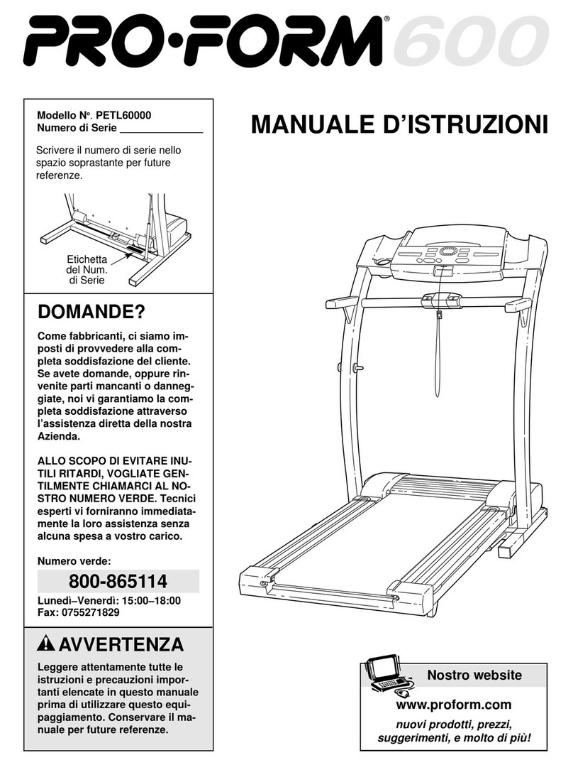 Pro-Form XP StrideClimber 600 Manuale d'istruzioni