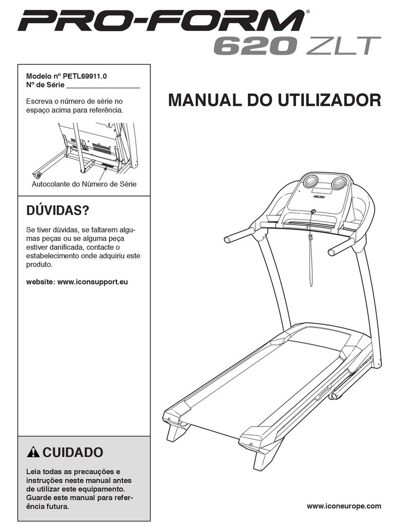 Pro-Form 620 ZLT Setup guide