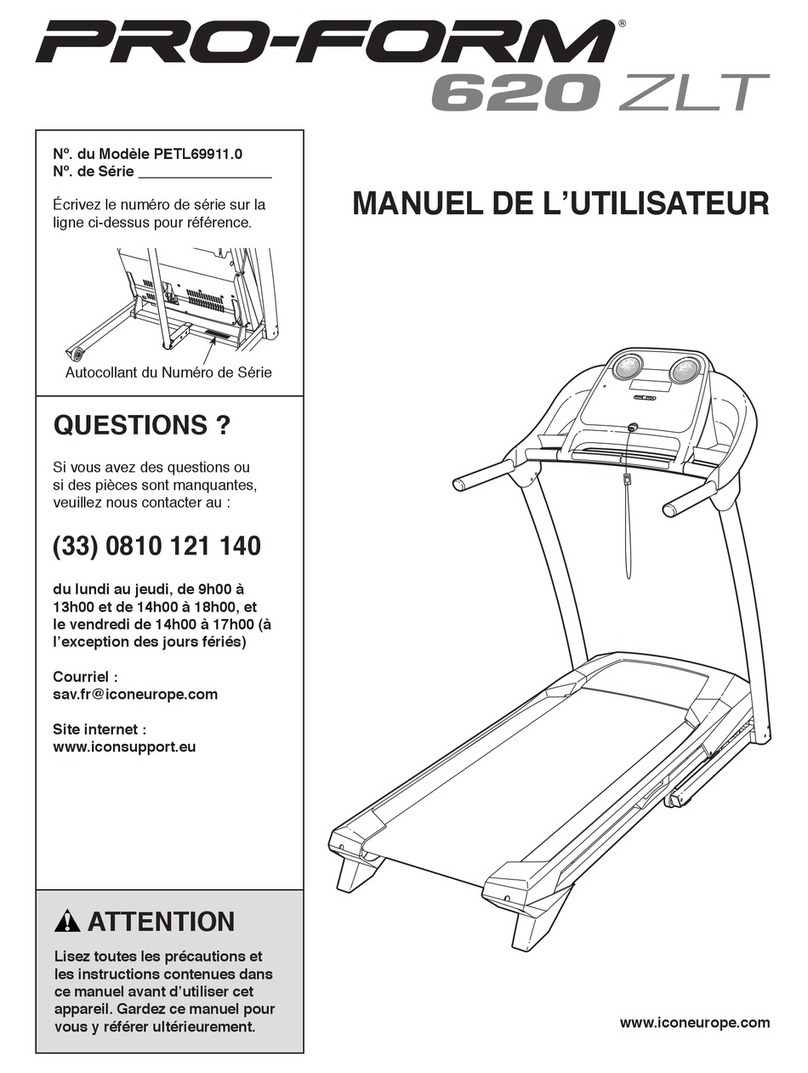 Pro-Form 620 ZLT User manual