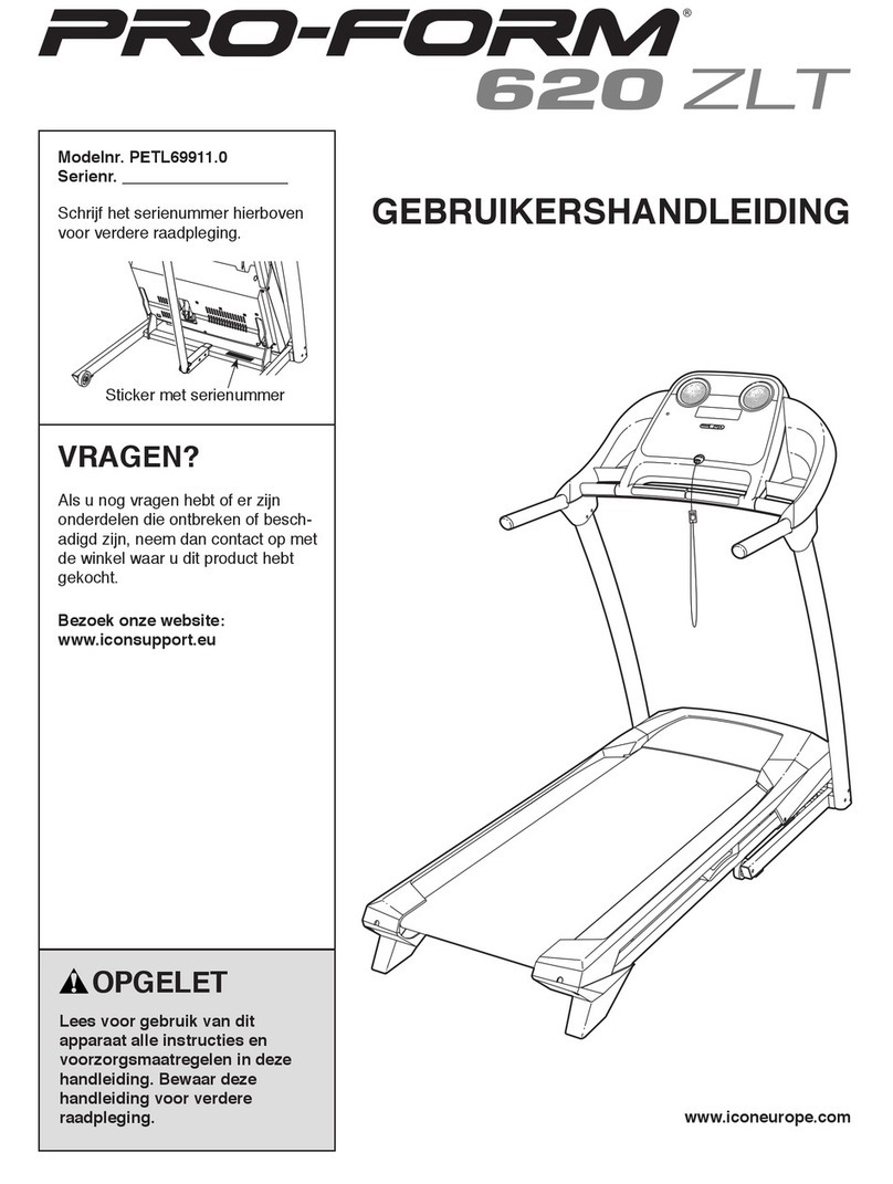 Pro-Form 620 ZLT User manual