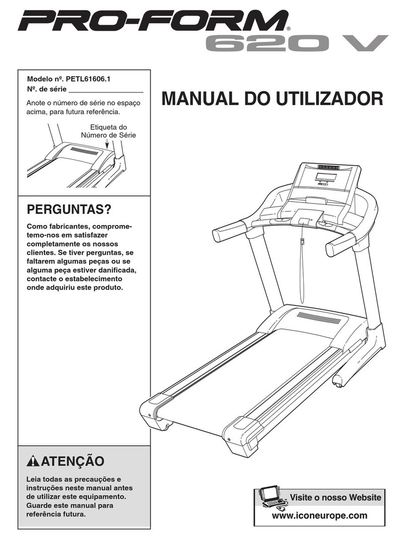 Pro-Form 620 V Treadmill Setup guide