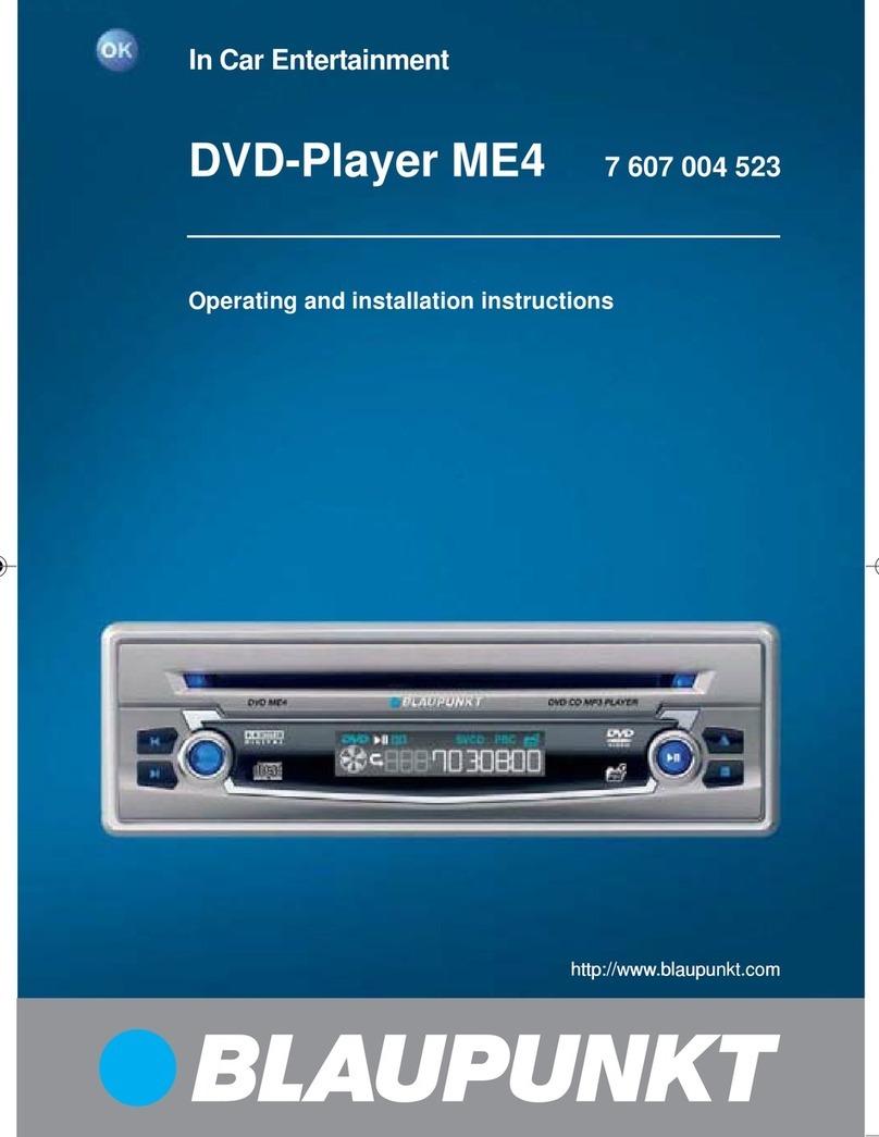 Blaupunkt DVD-PLAYER ME4 Specification sheet
