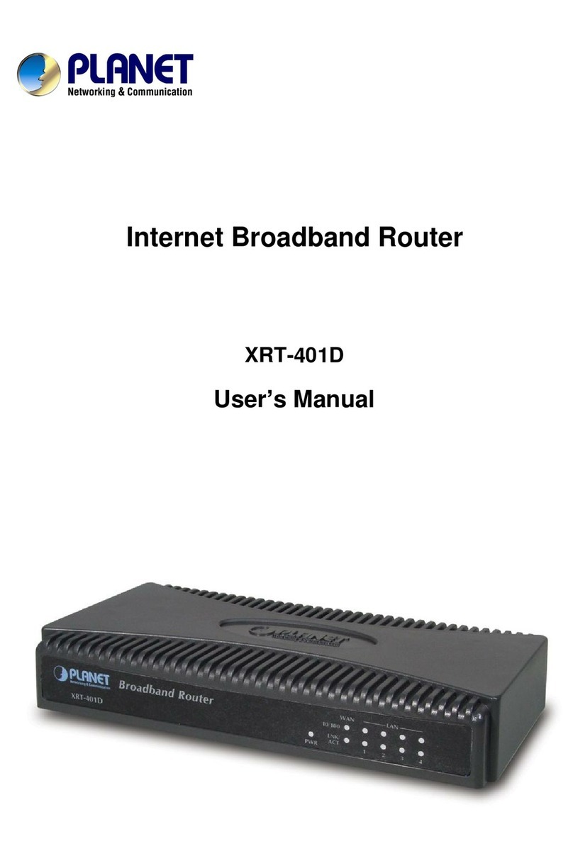 Planet XRT-401D user manual