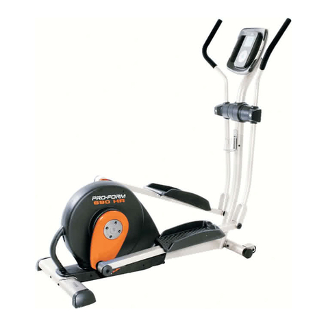Pro-Form 690 Hr Elliptical User manual