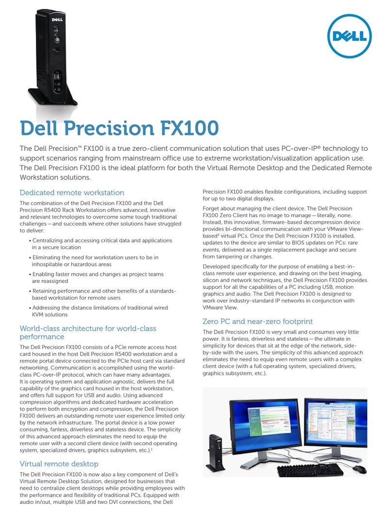 Dell Precision FX100 User manual
