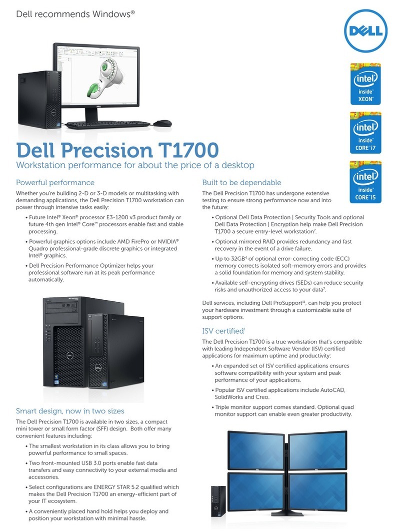 Dell Precision T1700 User manual