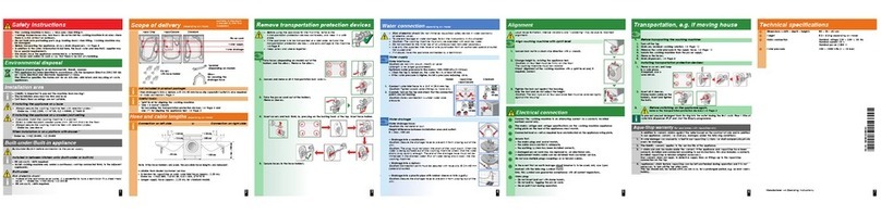 Siemens Washing machine Installation & maintenance instructions